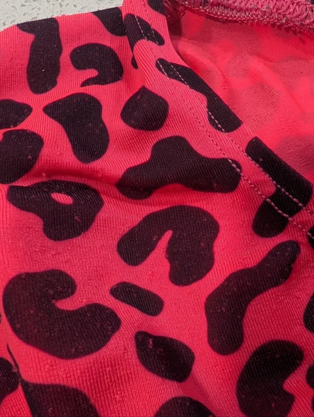 CUTE Tiny Toddler GK ELITE Gymnastics Dance Baby Leotard TD 2T-3T NEON CHEETAH